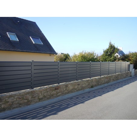 Clôture ALU gris anthracite