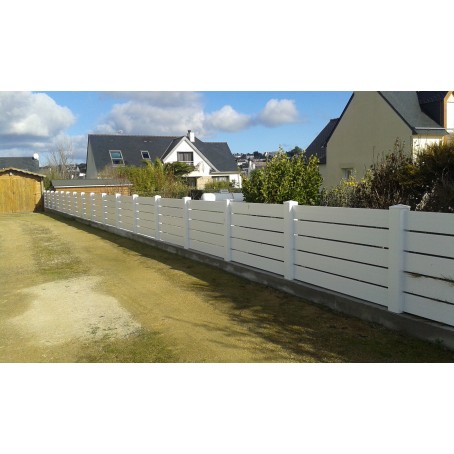Cloture-PVC-sans-cadre-lisses-horizontales-de-160-mm