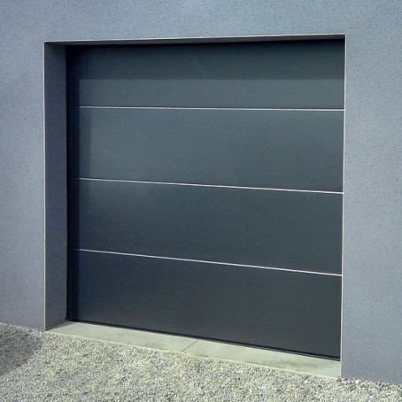 Porte de garage sectionnelle plafond sans portillon