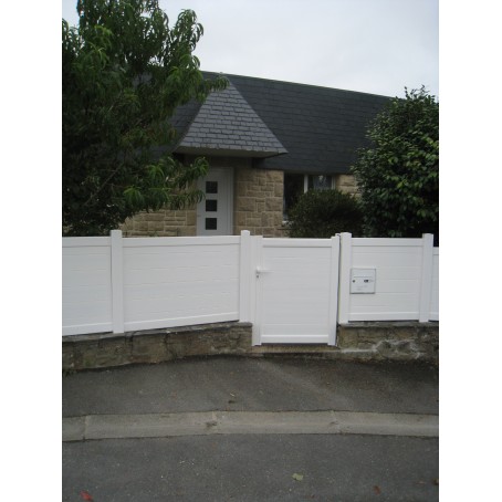 Portillon ALU remplissage blanc