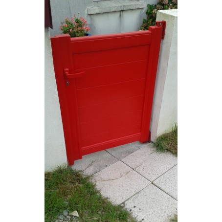 Portillon ALU remplissage rouge