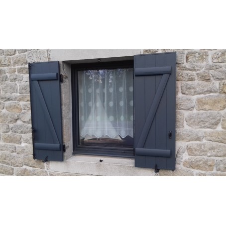 Fenêtre 1 vantail en ALU de couleur gris anthracite